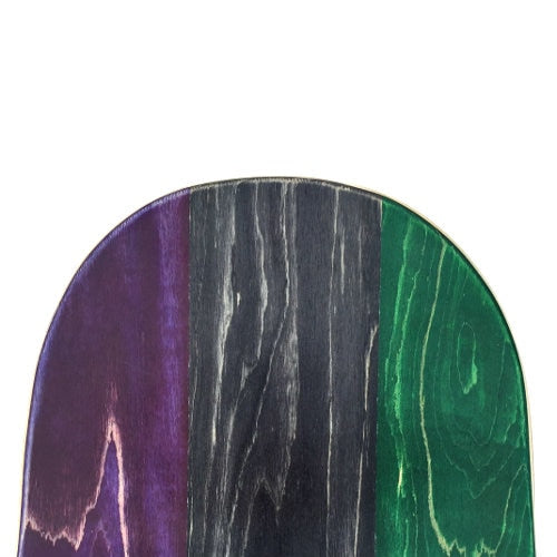 Exodus Ski Mask Full Skateboard Deck - Green/Black/Purple