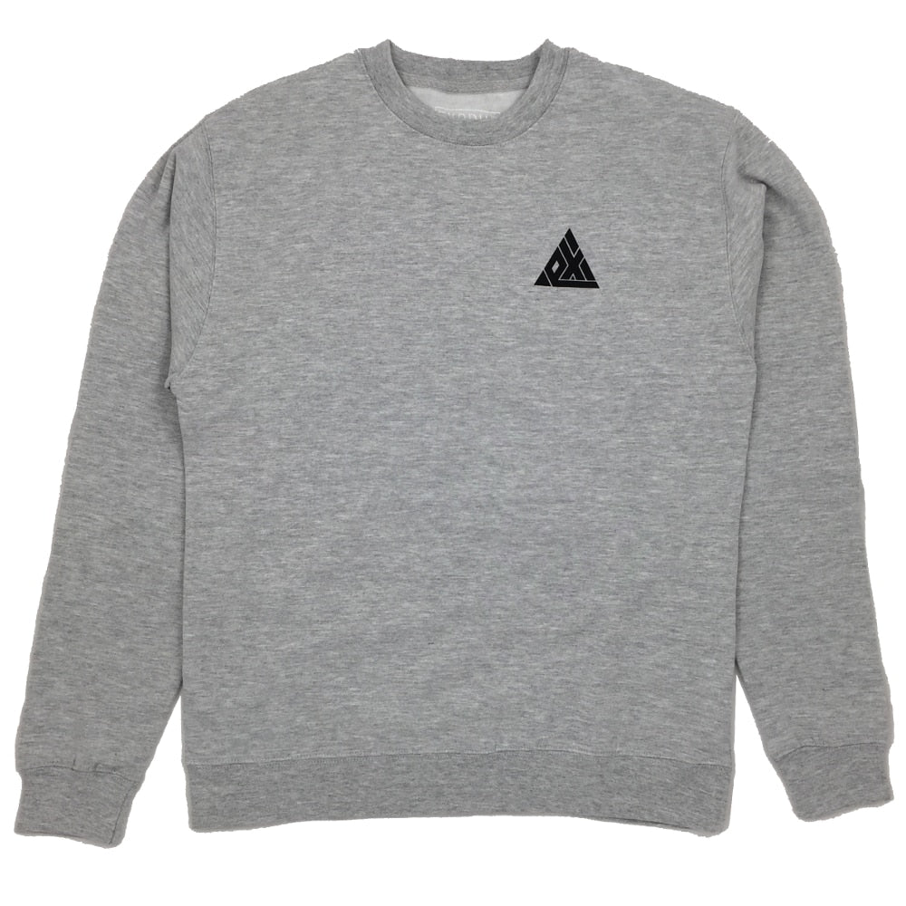 Exodus T1 Logo Crew Sweatshirt - Heather Grey/Black