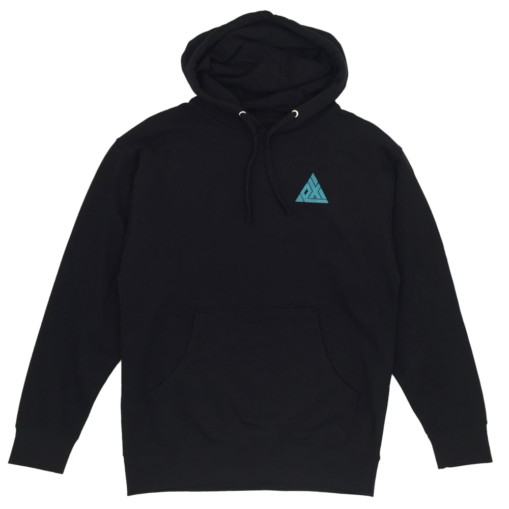 Exodus T1 Logo Pullover Hoodie - Black/Teal