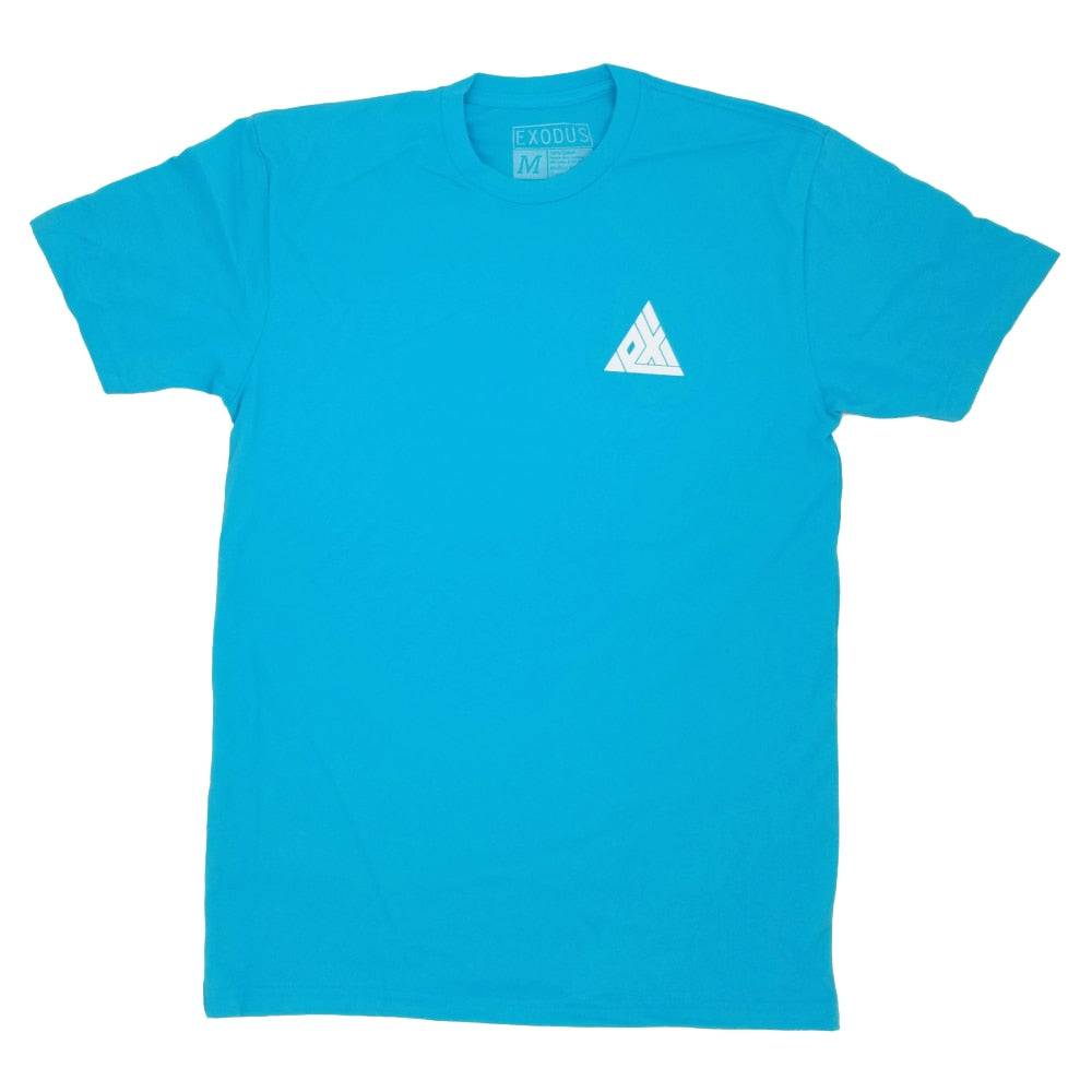 Exodus T1 Logo Premium Tee - Tahiti/White