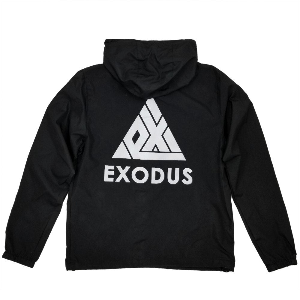 Exodus T1 Logo Windbreaker Jacket - Black/White