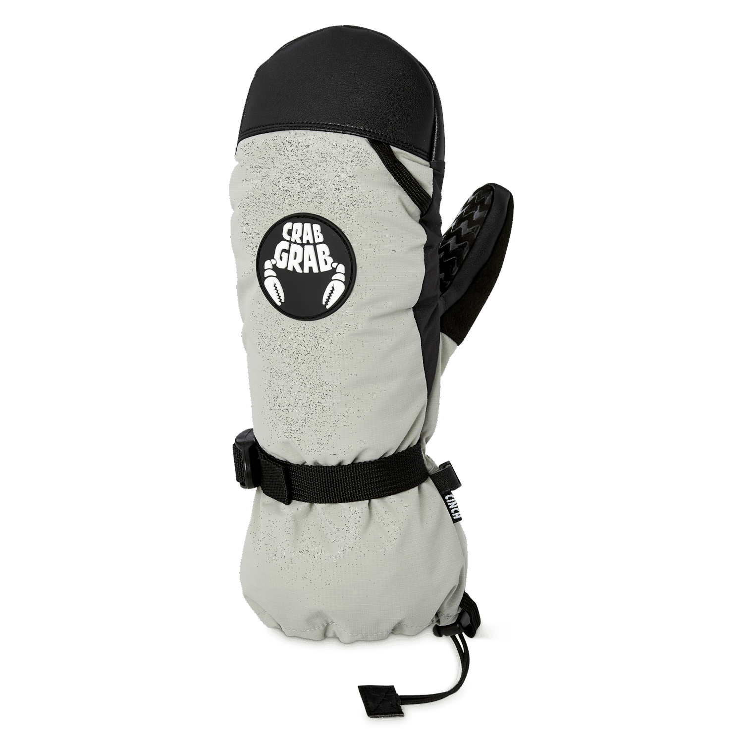 Bright Grey Cinch Crab Grab Snowboard Mittens