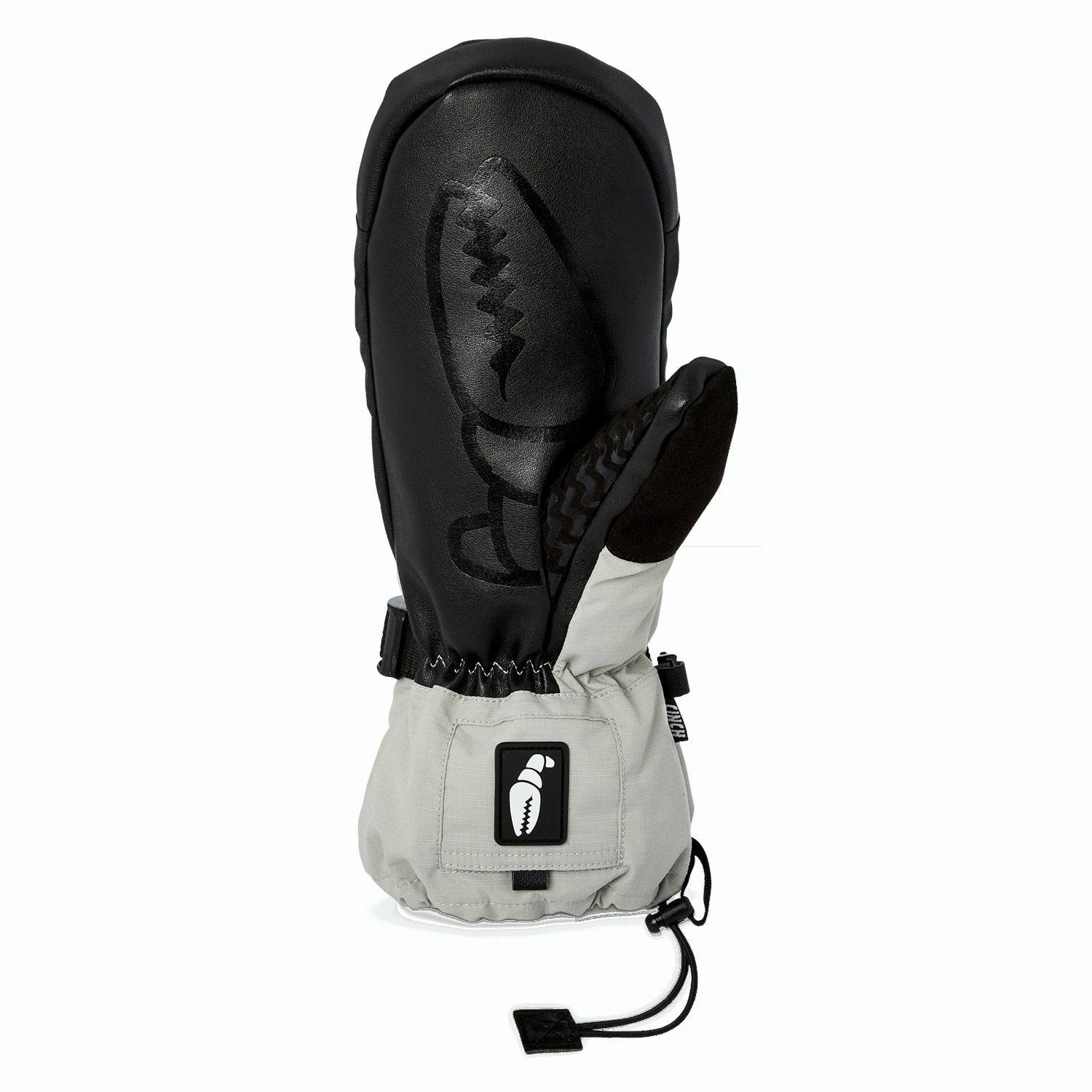 Bright Grey Cinch Crab Grab Snowboard Mittens