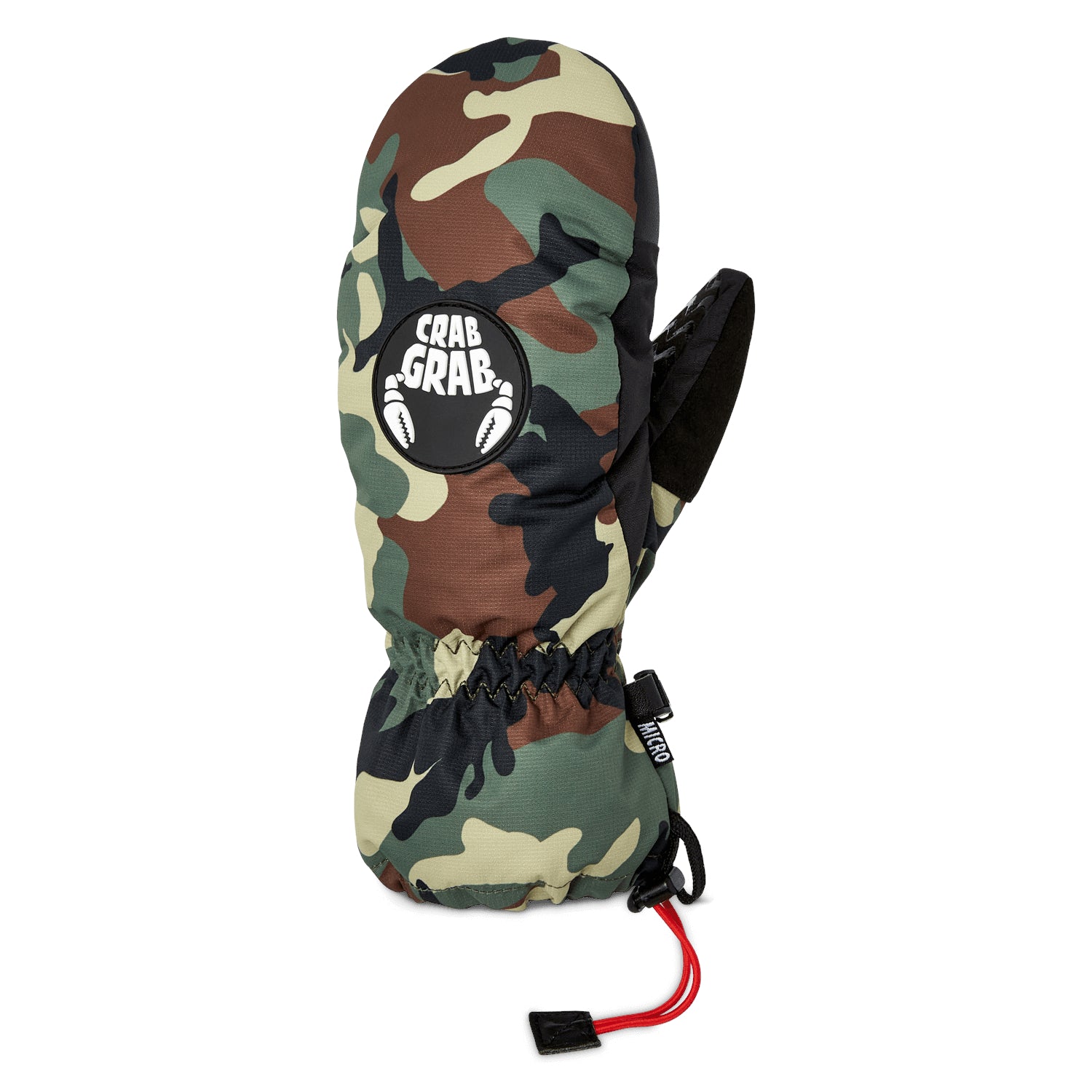Classic Camo Kids Micro Crab Grab Snowboard Mittens