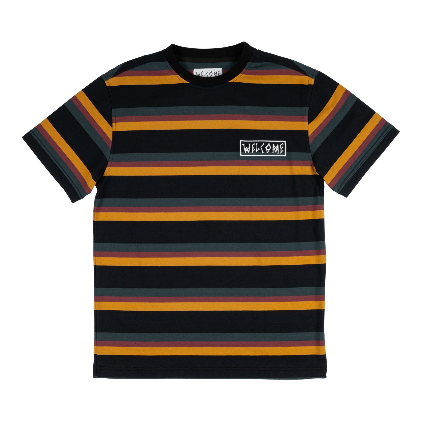 Medius Stripe Welcome Skateboards T-Shirt