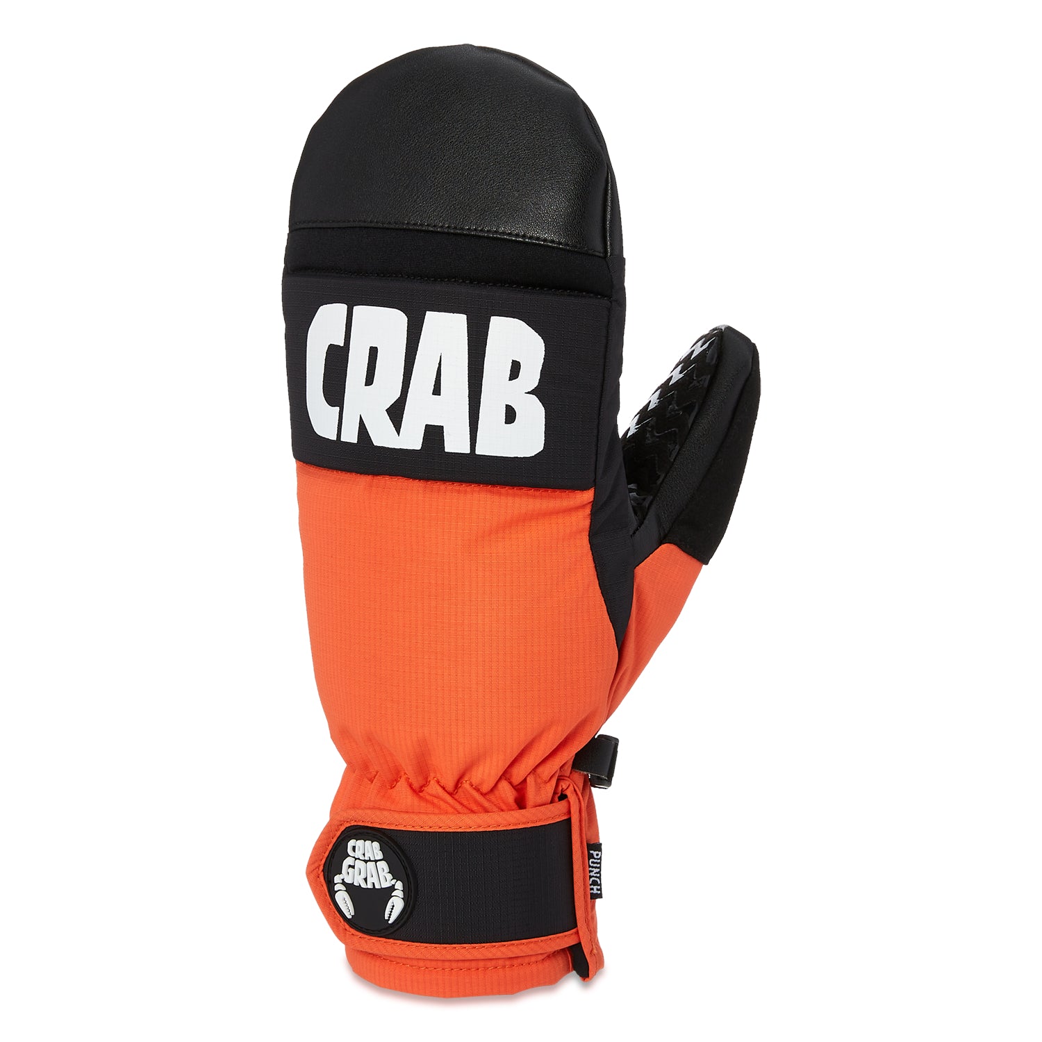 Orange Juice Crab Grab Punch Snowboard Mitts