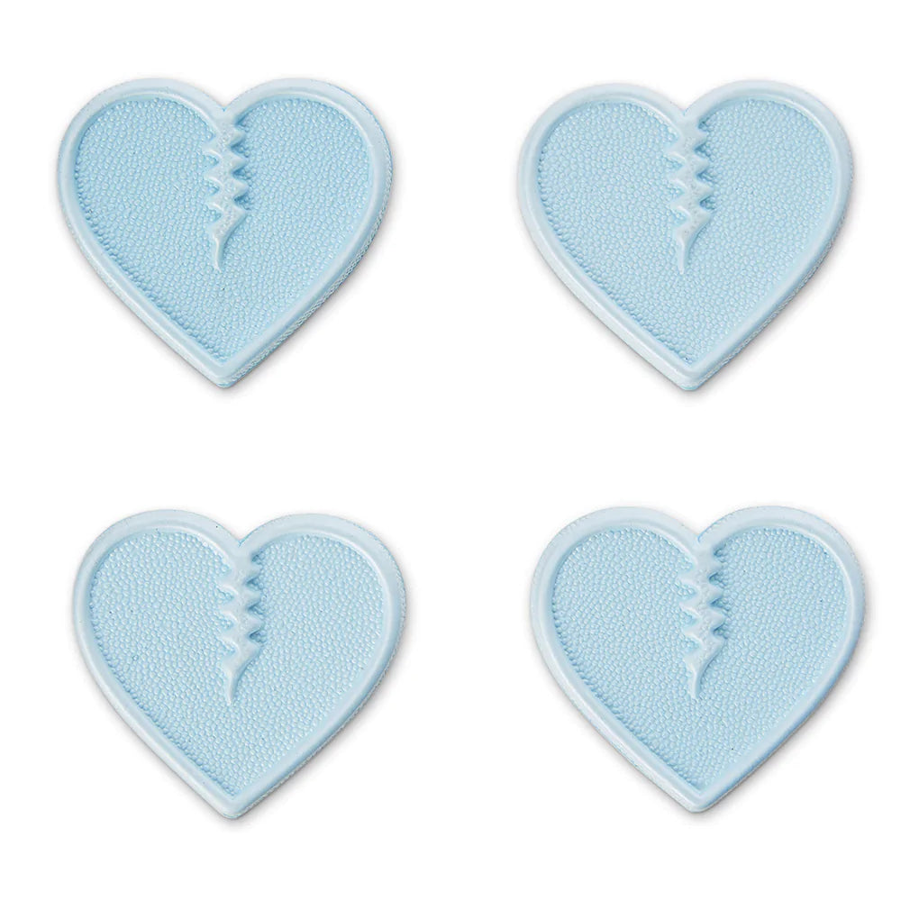 Powder Blue Mini Hearts Crab Grab Snowboard Traction Pad