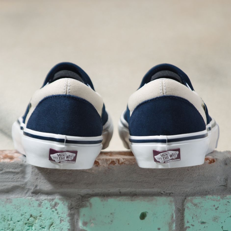 Dress Blues/Turtledove Vans Skate Slip on Shoe Back