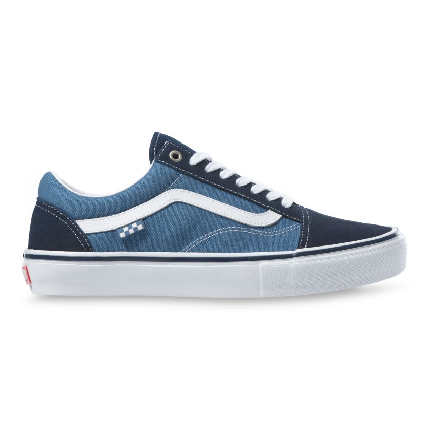Vans Skate Old Skool Skateboard Shoe - Navy/White display picture 1