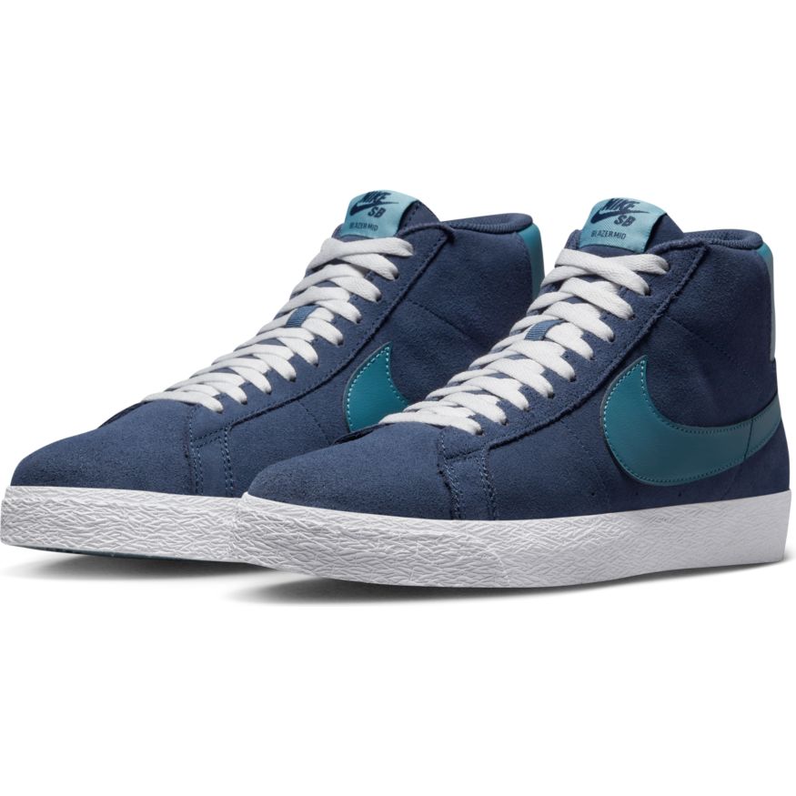 Midnight Navy Zoom Blazer Mid Nike SB Skateboarding Shoe Front