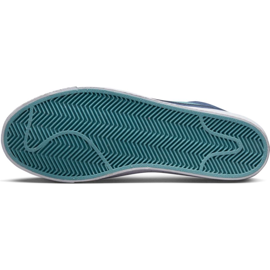 Midnight Navy Zoom Blazer Mid Nike SB Skateboarding Shoe Bottom