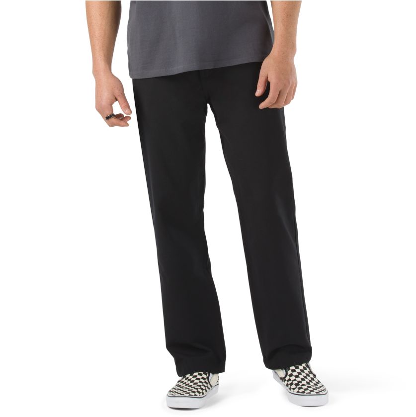 Black Relaxed Taper Vans Chino Glide Pants