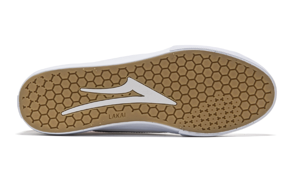 Lakai Flaco II Skateboard Shoe - White/Navy