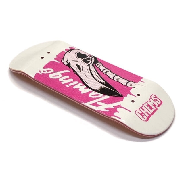 Chems x DK Pink Flamingo Pro Fingerboard Deck - Popsicle