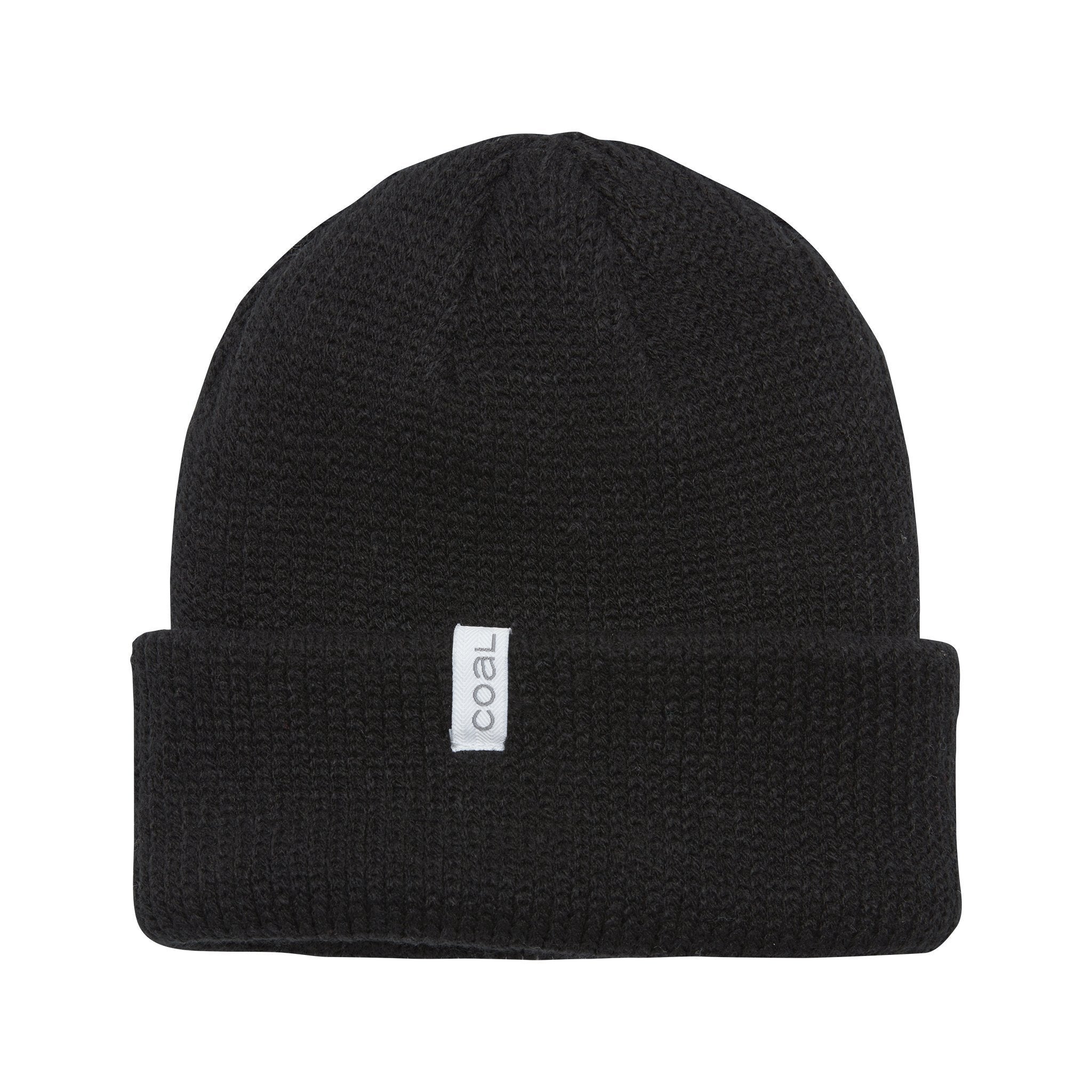 Black Thick Knit Frena Coal Cuff Beanie