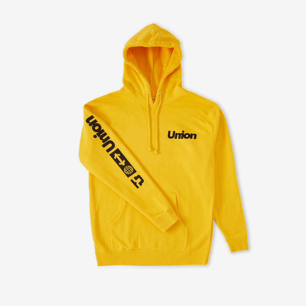 Yellow 2023 Union Binding Co Global Hoodie