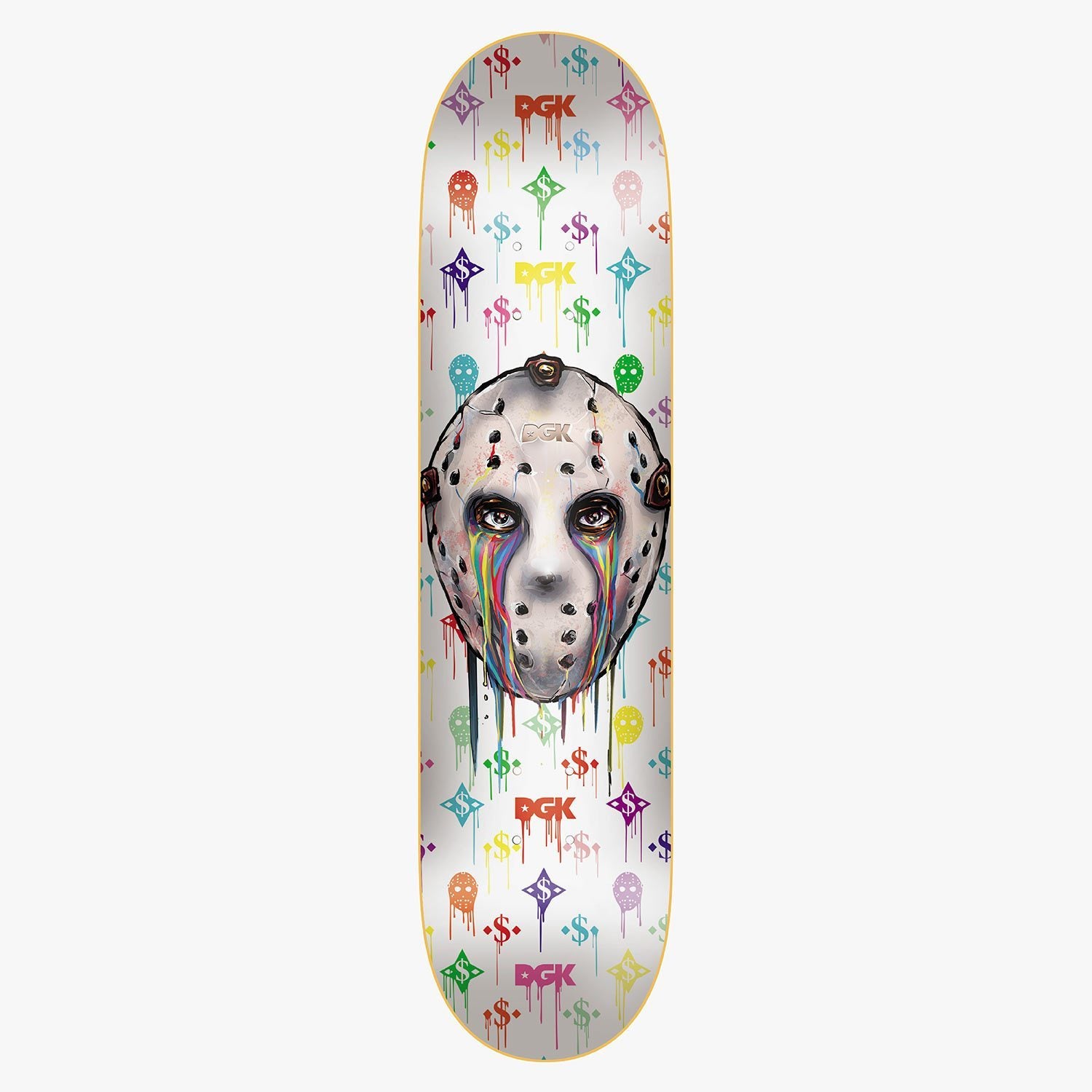 8.25" White Monogram DGK Skateboard Deck