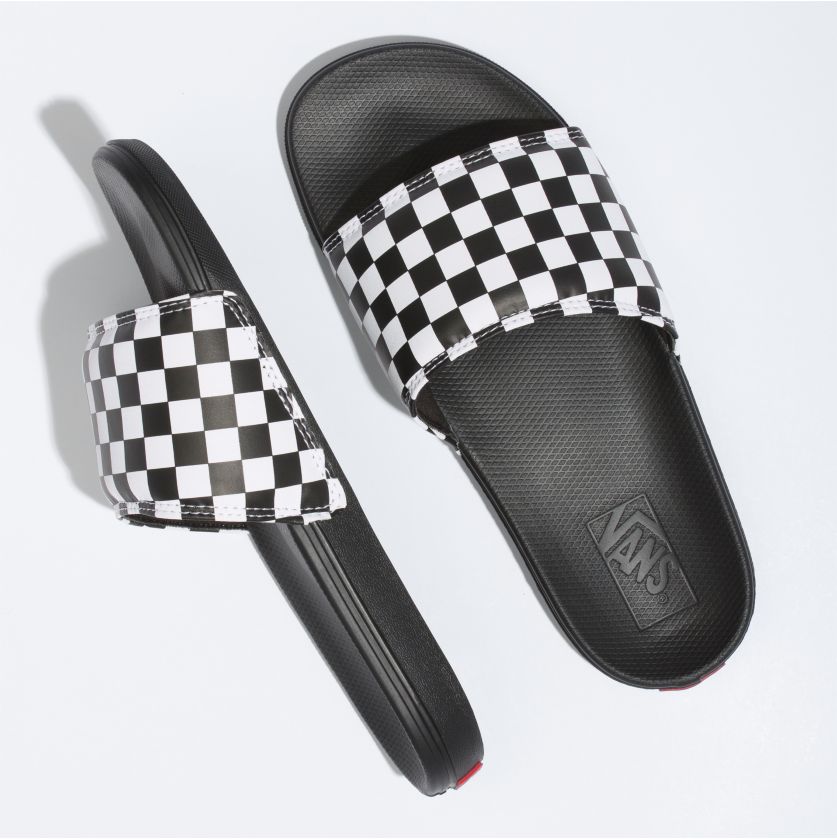 Checkerboard La Costa Vans Slide On Top