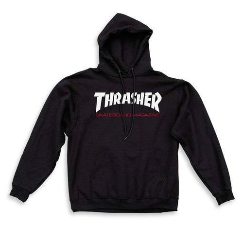 Thrasher Two Tone Skate Mag Logo Pullover Hoodie Black