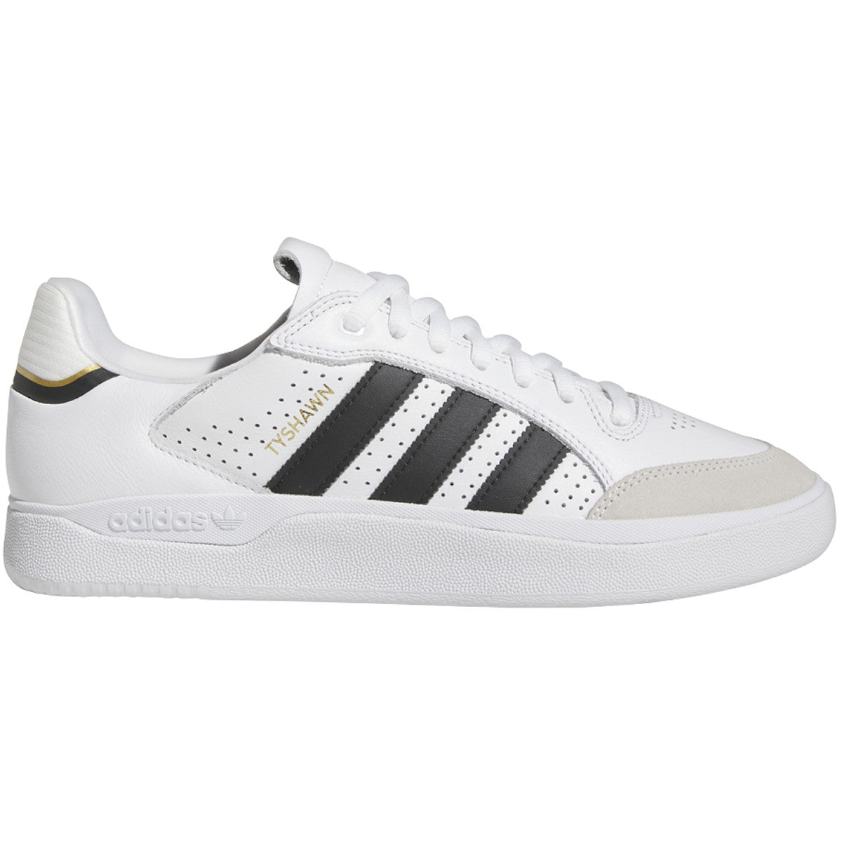 White Tyshawn Low Adidas Skateboard Shoe