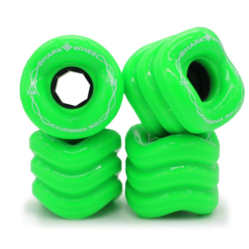 Gecko Green 78a California Roll Shark Wheel Longboard Wheels