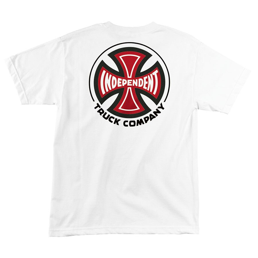 Independent 2 Color T/C Regular Tee - White
