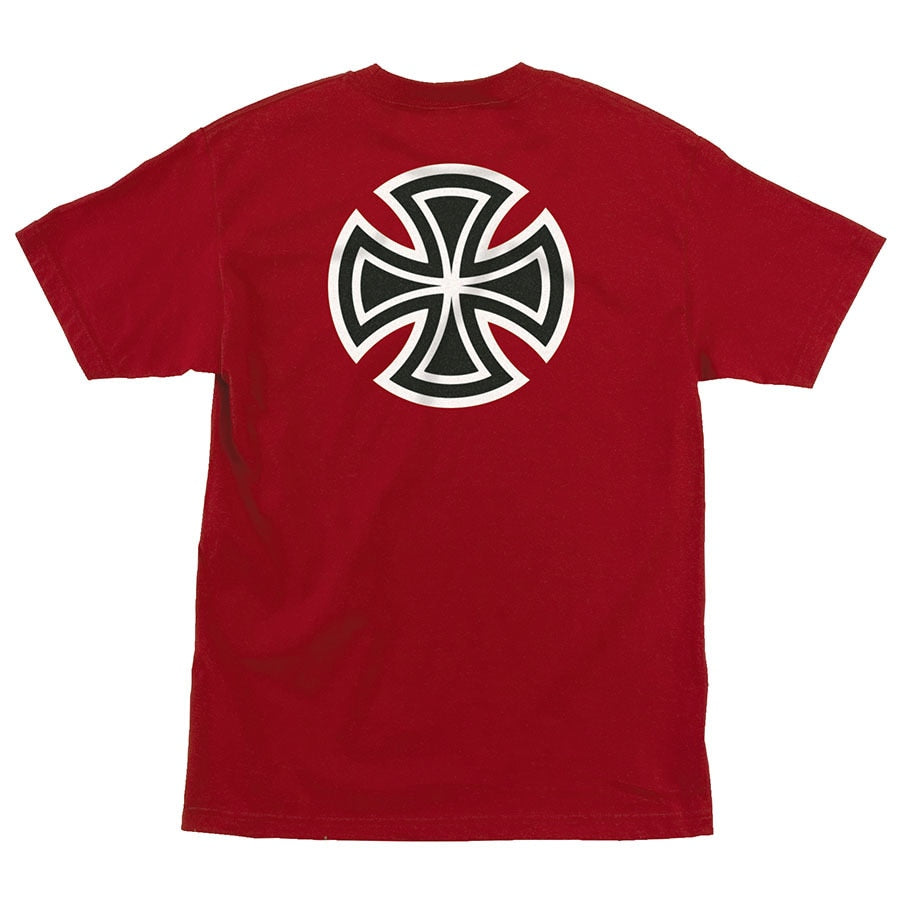 Independent Bar/Cross Regular Tee - Cardinal