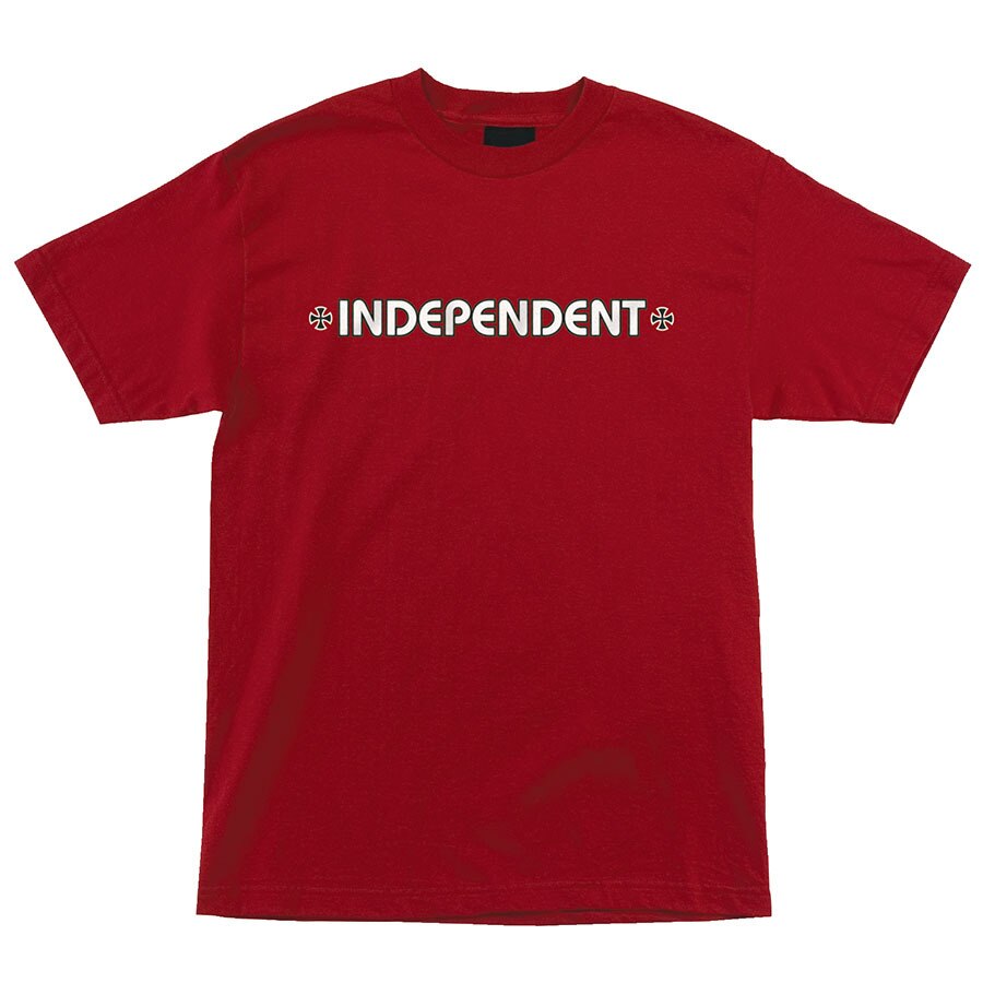 Independent Bar/Cross Regular Tee - Cardinal
