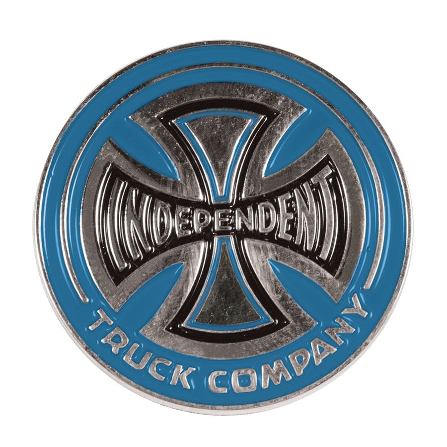 Independent Hollow Screw Back Pin - Blue