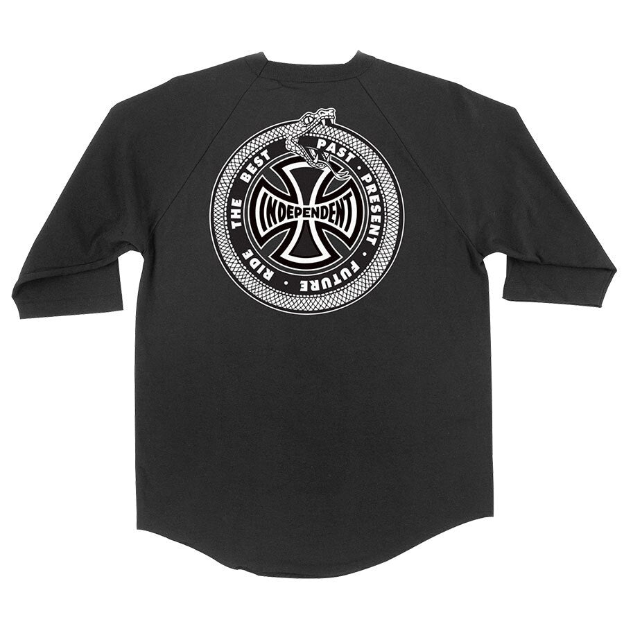 Independent Past- Present- Future 3/4 Sleeve Tee - Black