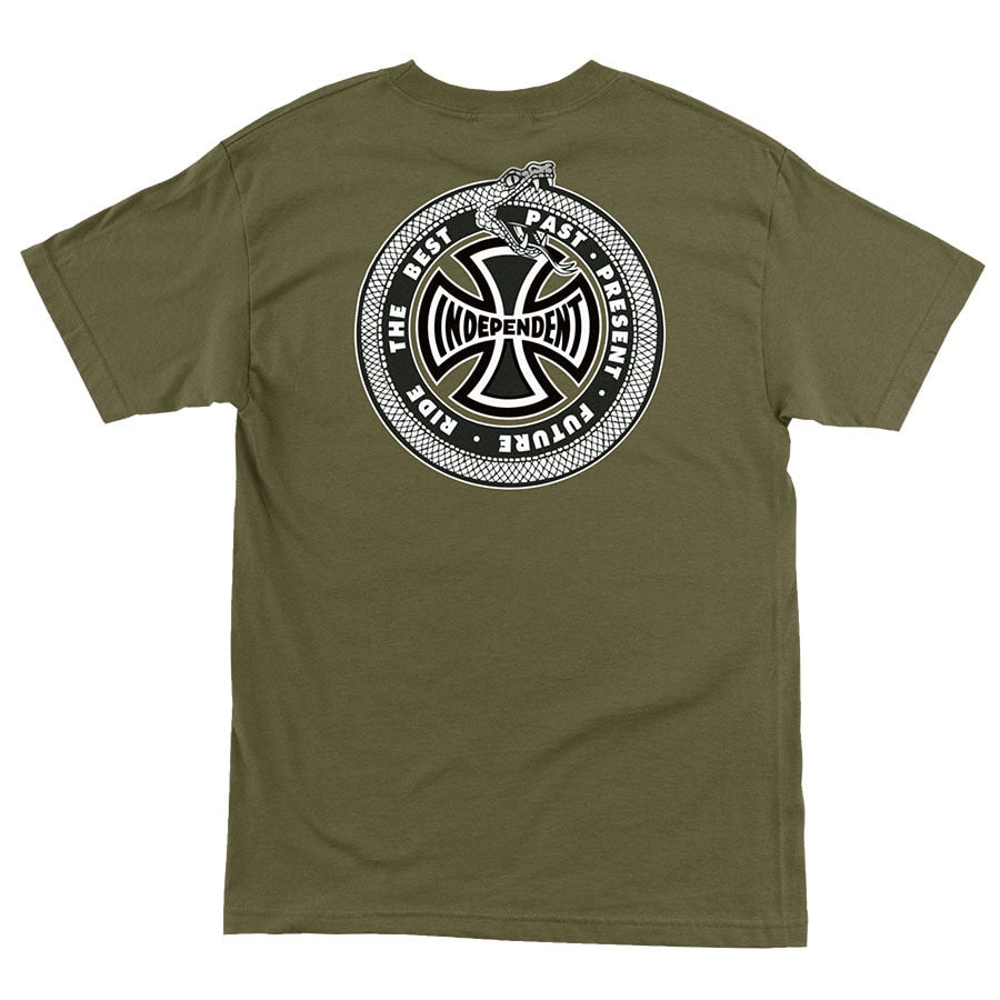 Independent Past- Present- Future Regular Tee - Military Green