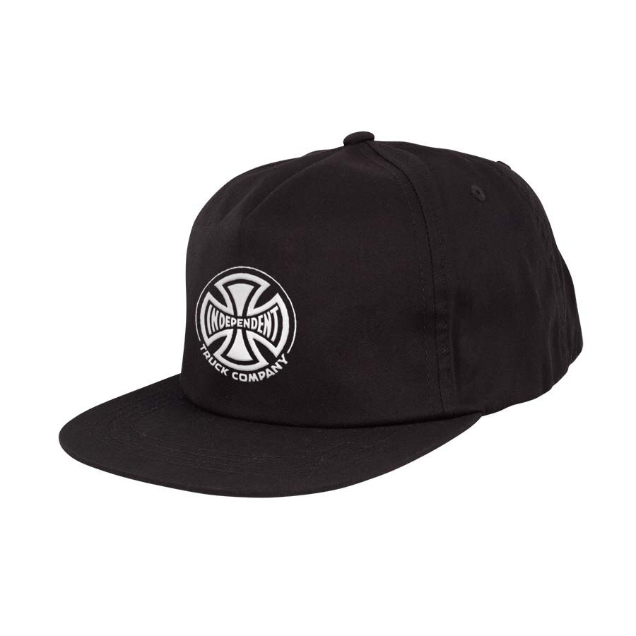 Independent Truck Co Embroidery Low Unstructured Strapback Hat - Black