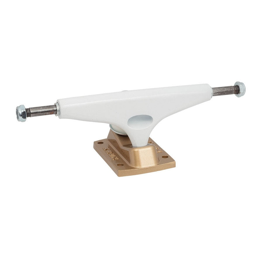 Krux DLK White/Gold Standard Skateboard Trucks