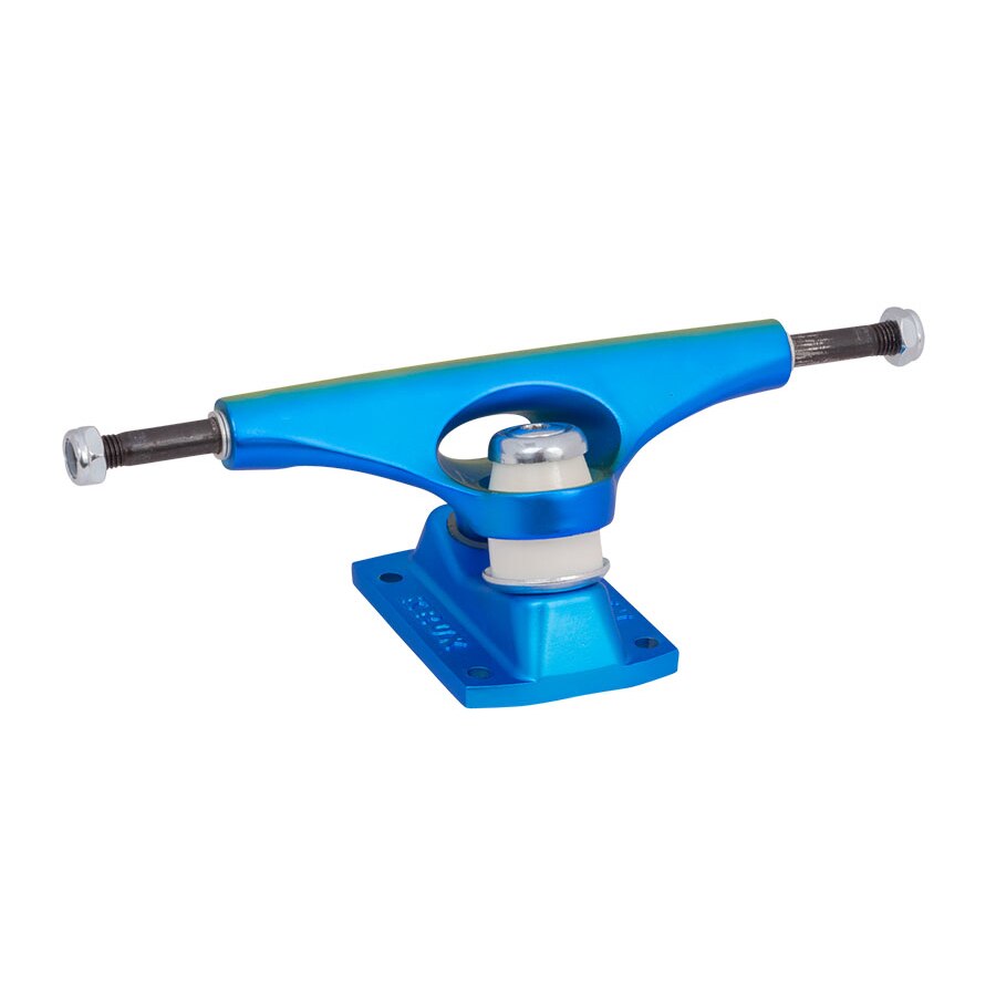 Krux Krome DLK Matte Blue Gold Split Standard Skateboard Trucks