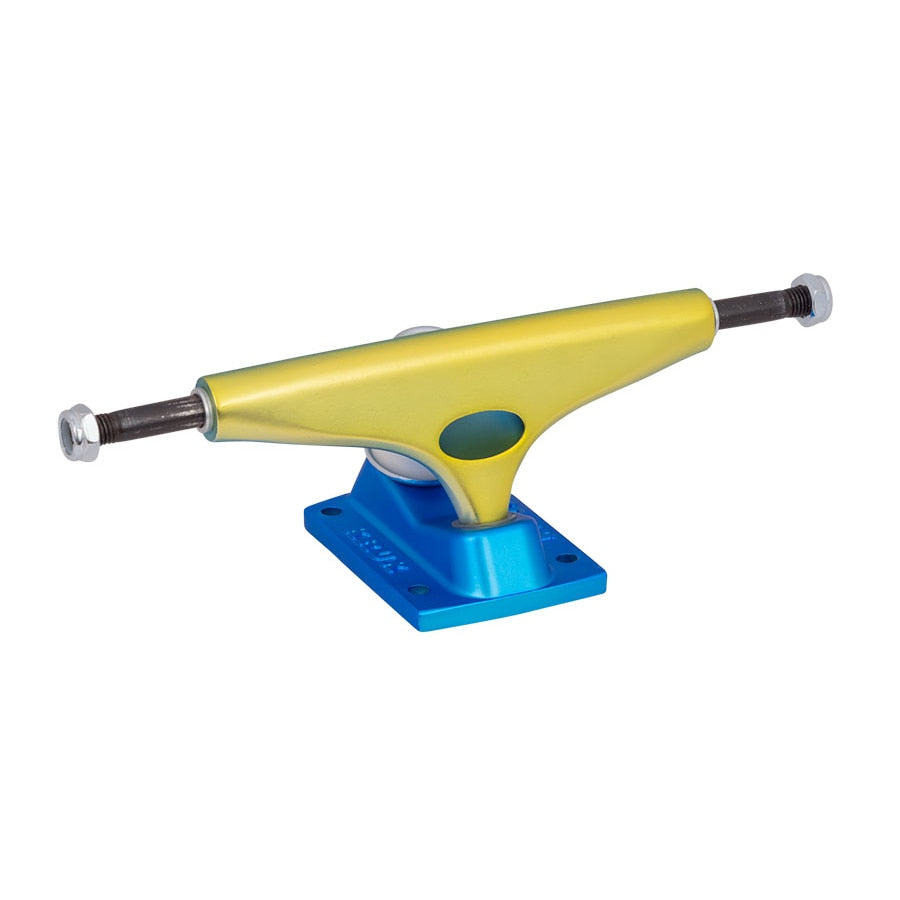 Krux Krome DLK Matte Blue Gold Split Standard Skateboard Trucks