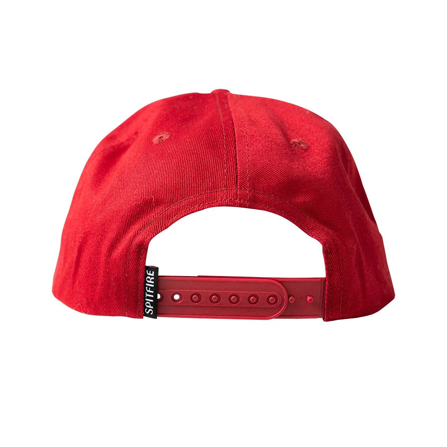 Red/White Live To Burn Spitfire Wheels Snapback