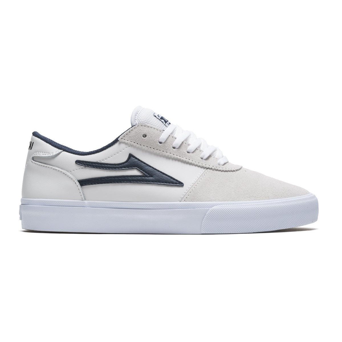 White Manchester Lakai Skateboard Shoe