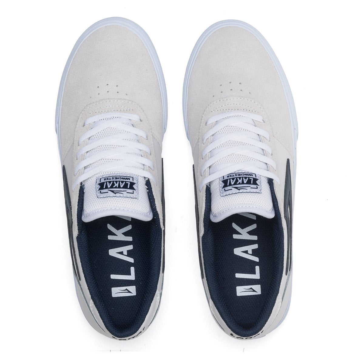 White Manchester Lakai Skateboard Shoe Top