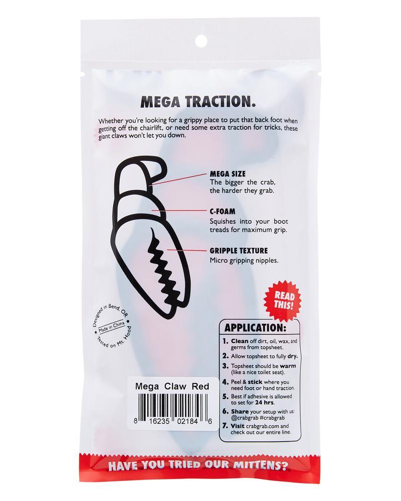 Crab Grab Mega Claw Snowboard Stomp Pads - Blue