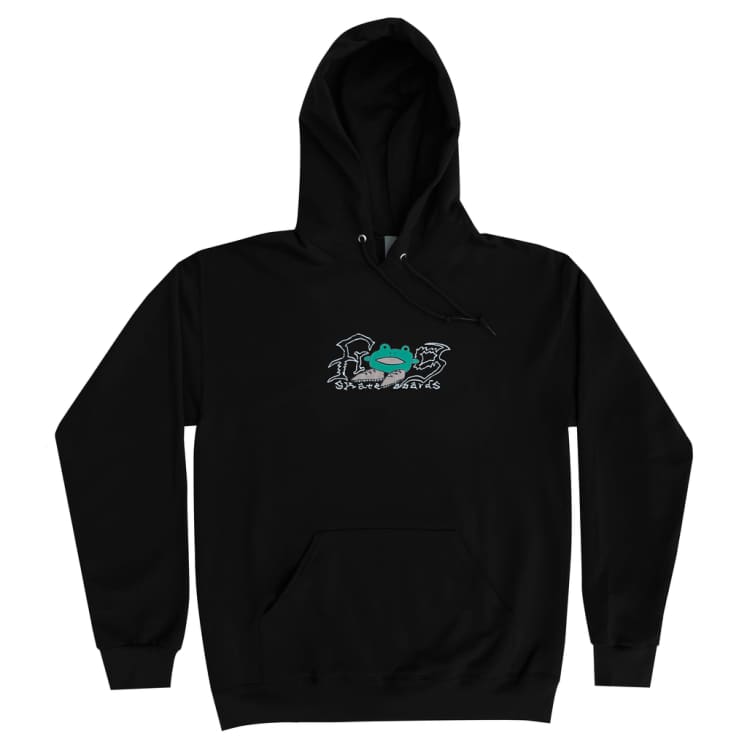 Black Big Shoes Frog Skateboards Hoodie