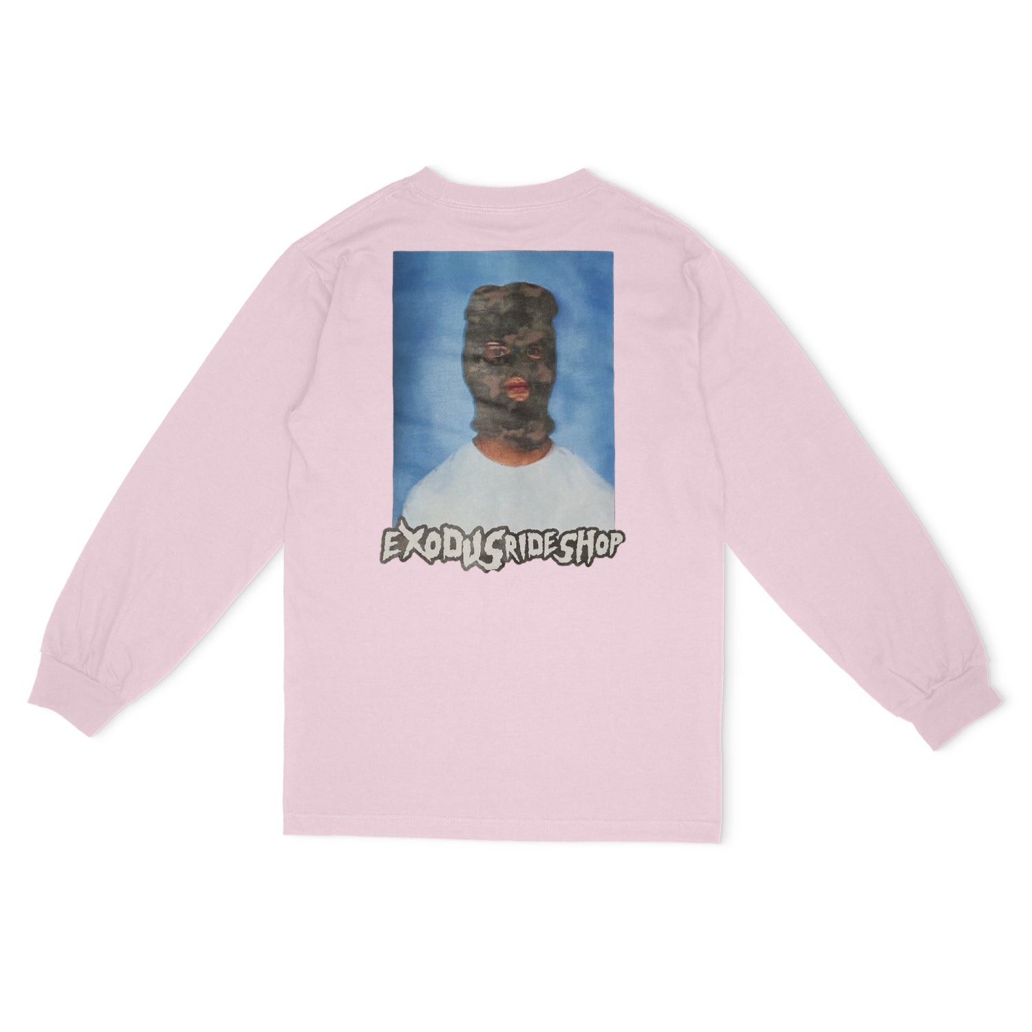 Exodus Ski Mask Long Sleeve Tee - Pink