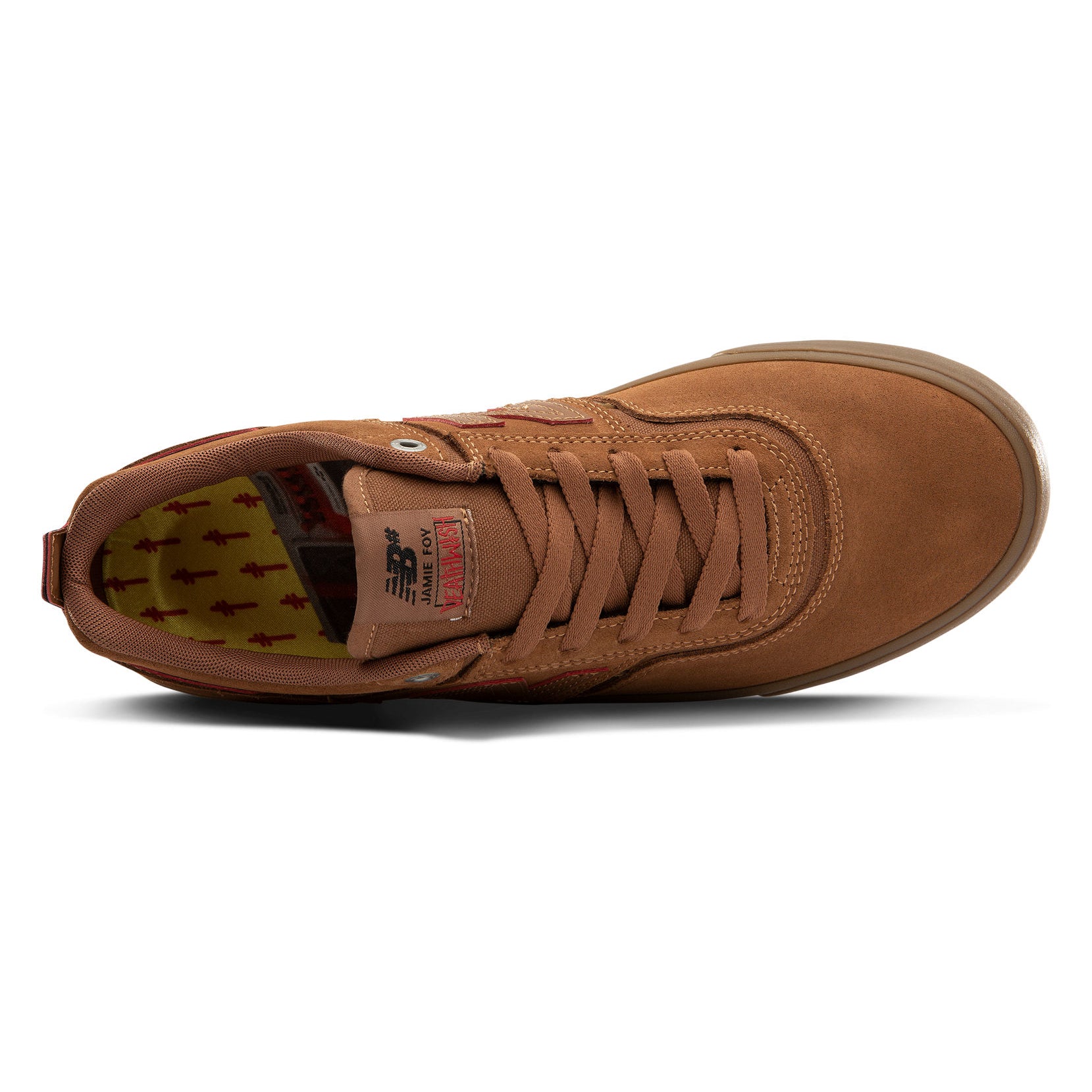 Brown Jamie Foy New Balance Numeric 306 Deathwish Skate Shoe Top