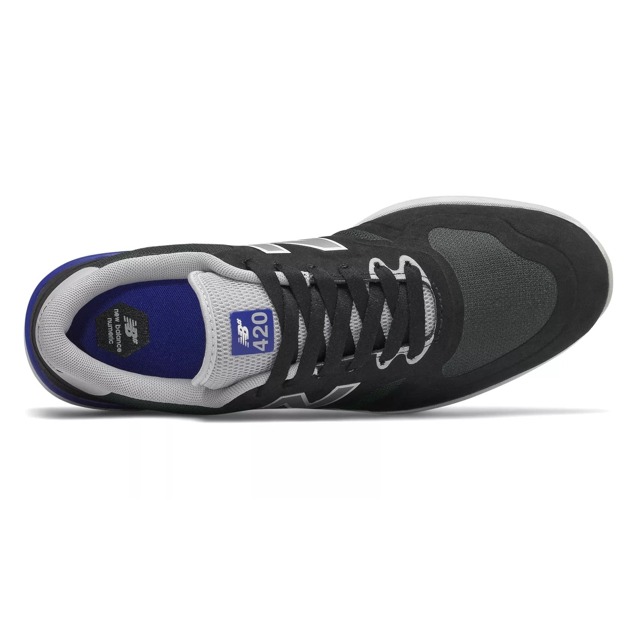 New Balance Numeric 420 Skateboard Shoe - Black with Royal Blue
