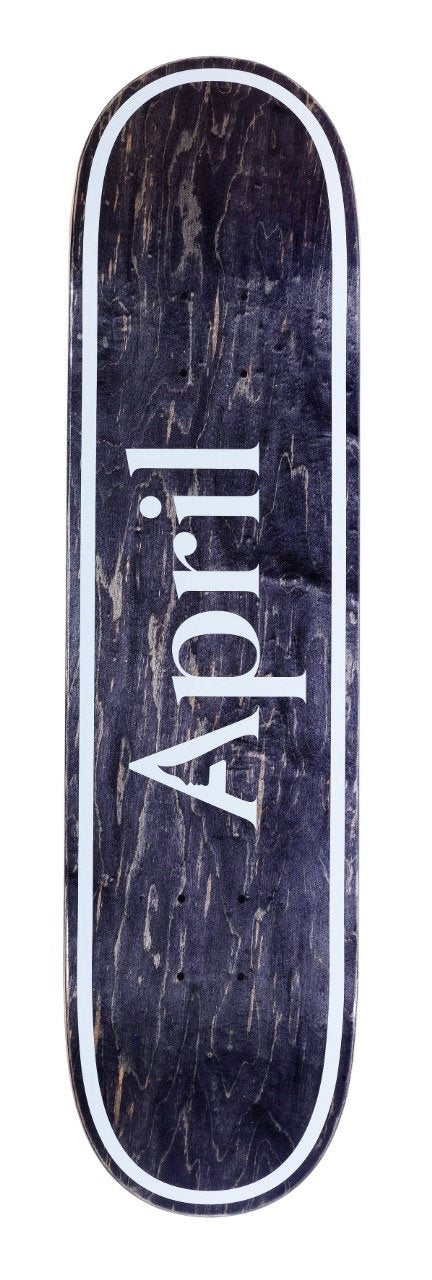 Black OG Logo April Skateboard Invert Deck