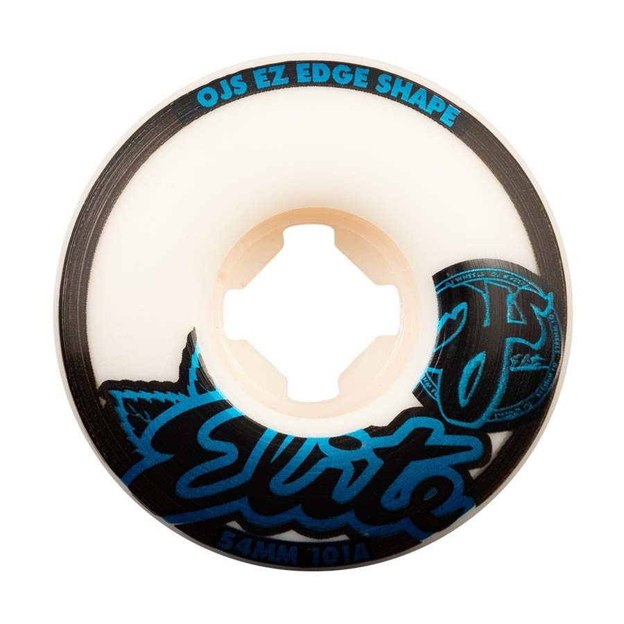 OJ Elite EZ Edge 101A Skateboard Wheels - White
