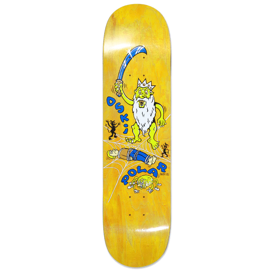 Polar Oskar Rozenberg Spider King Skateboard Deck - Yellow Stain