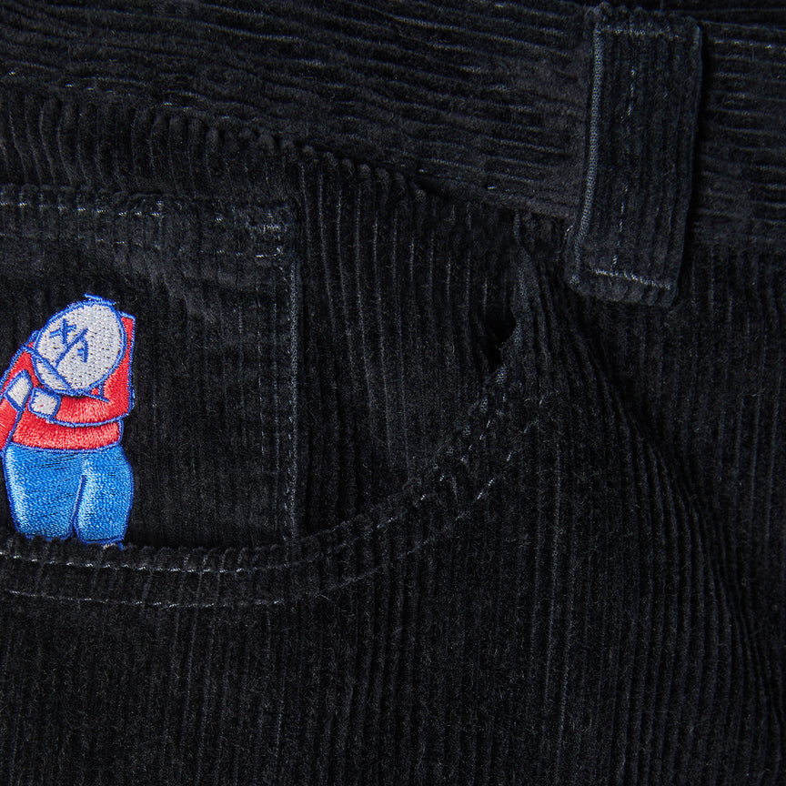 Black Big Boy Polar Skate Co Corduroy Pants Detail