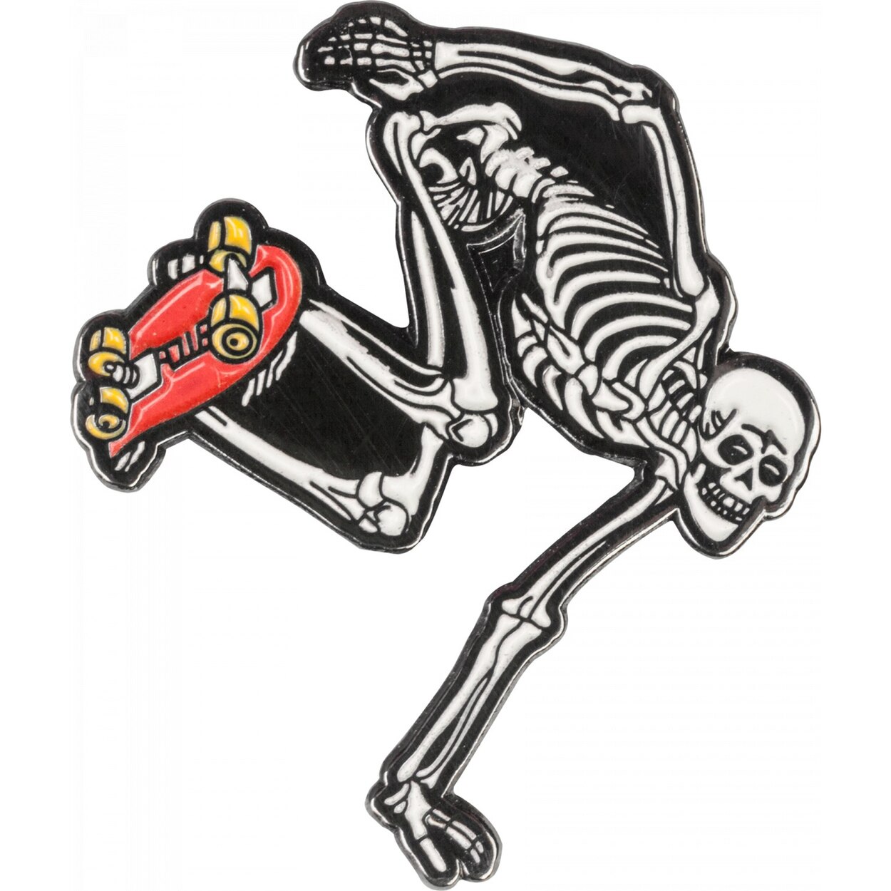 Powell Peralta Skating Skeleton Lapel Pin