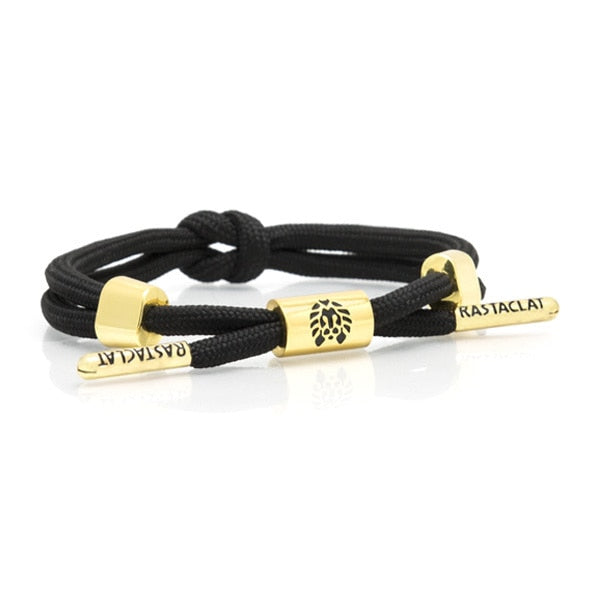 Jet Knotted Rastaclat Bracelet