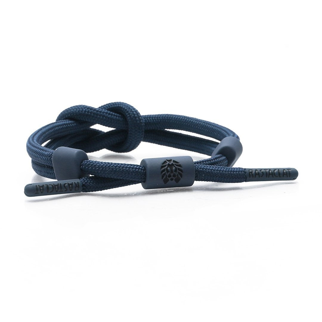 Obsidian Knotted Rastaclat Bracelet